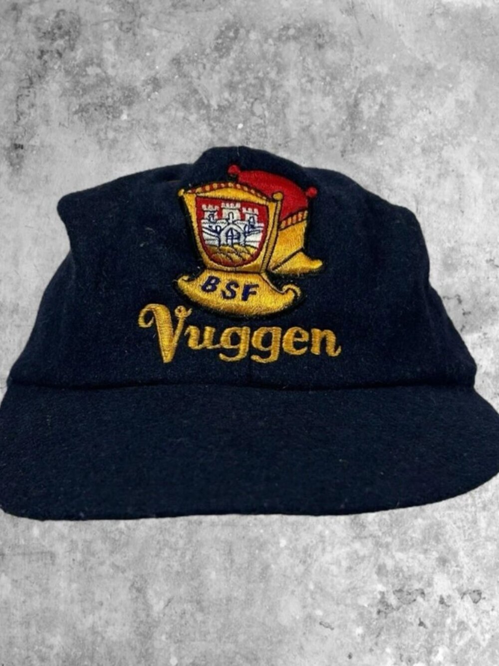 Vuggen Hat Cap BSF Bergen Sailing Association Cradle Boys Wool Blend Navy
